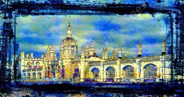 Screen and Gatehouse of King's College, Cambridge. *SOLD*